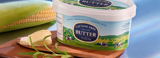 Producto de mantequilla para untar sin lactosa para EE.UU
